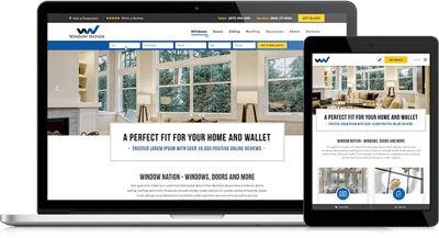 Custom Features Make Window Nation’s New Website A Lead Generating Machine
