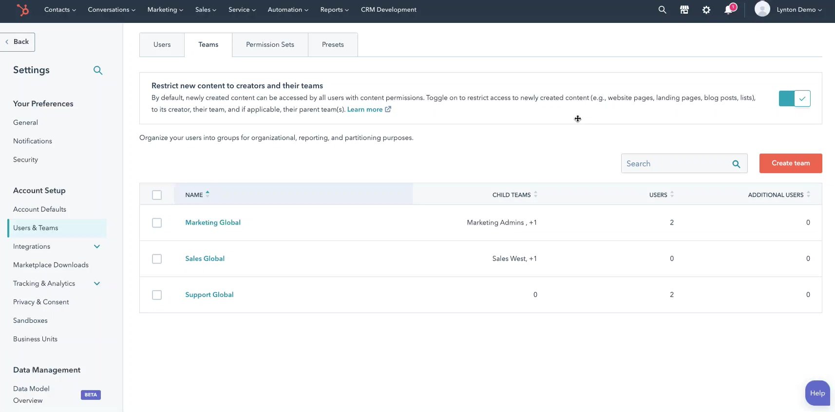 Best Practices for Assigning Teams and Permission Sets in HubSpot