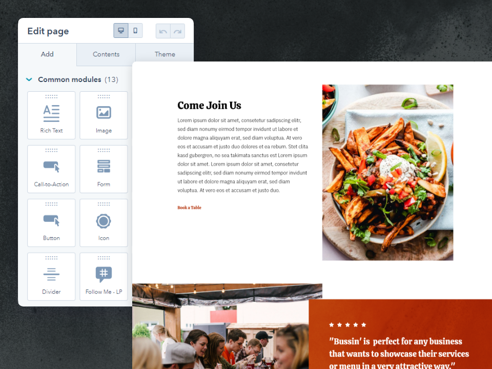 Global and Individual Page Settings