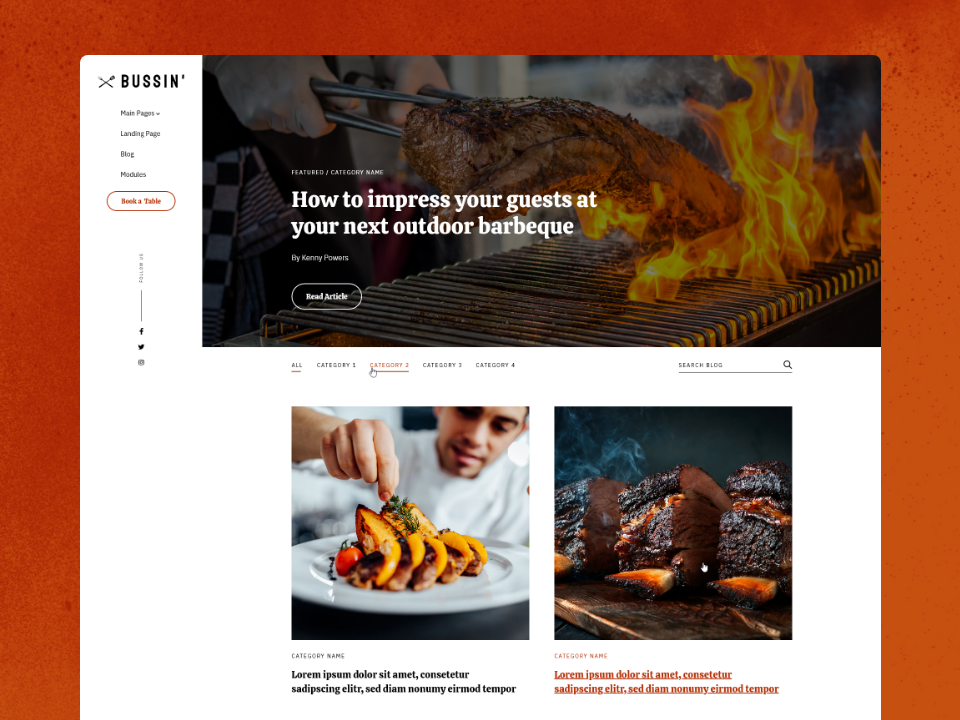 Unique Navigation and Blogging